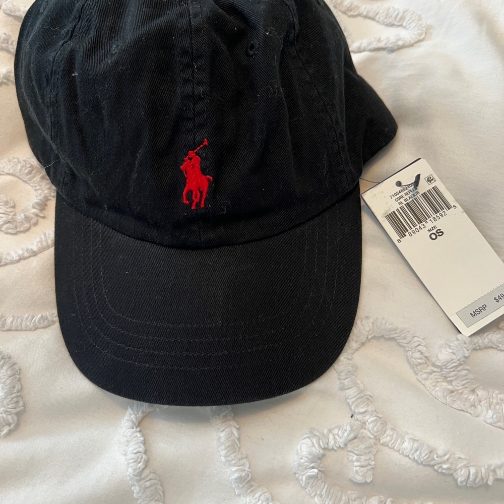 Polo by Ralph Lauren Dark Cap with Red Emblem